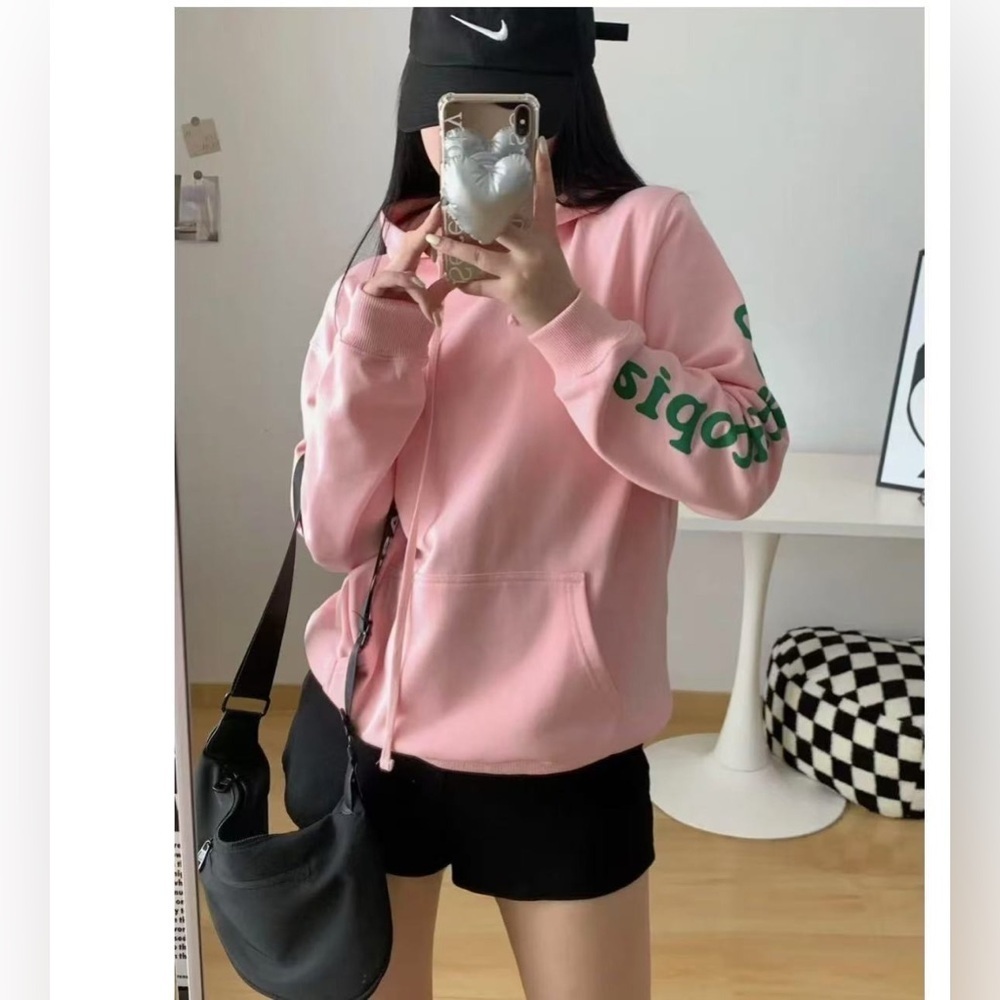 Coach women Valentine's Hoodie‎ Spring Autumn Streetwear Color Pink L - Picture 13 of 13